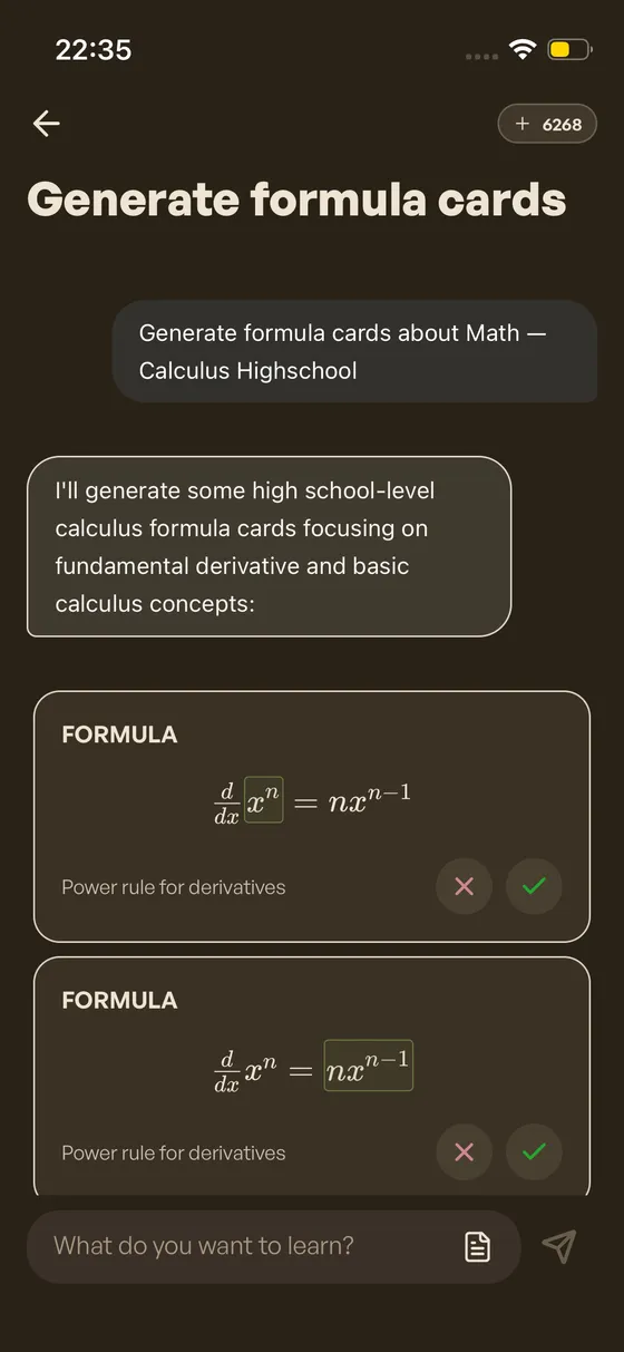 card generation using deck name and description for context